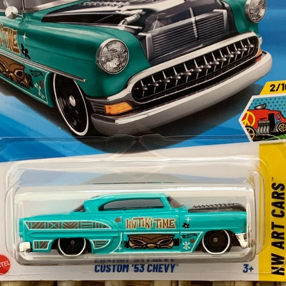 Custom 53 Chevy Hot Wheels Art Car Hotwheels 1953 Chevrolet New Mainline 2025